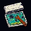 Code cart: open cartridge and tool, amber slot with a teal wrench